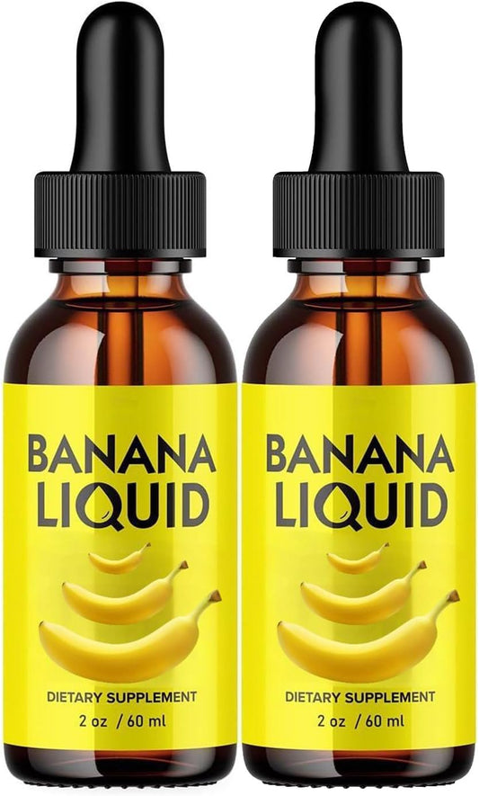 2 Pack of 60ml Original Banana Supplement Liquid Extract for Women's Gut Health