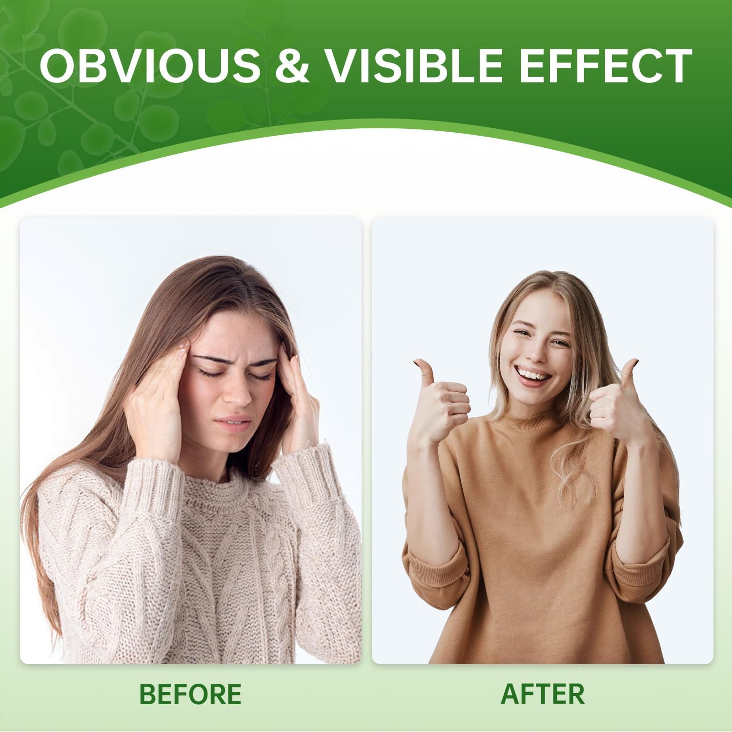 2-Pack of ZXNZX Moringa Powder Capsules - Rich in Nutrients, Antioxidants, and Essential Vitamins - Boosts Energy, Skin, and Gut Health - Natural Superfood Supplement