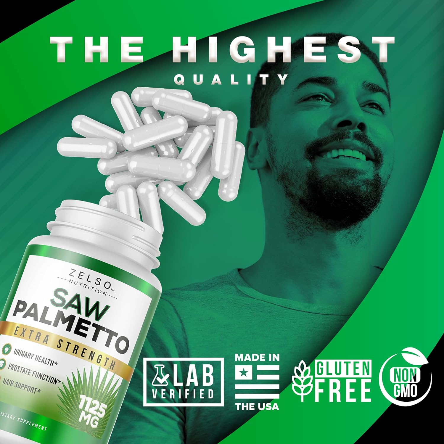 2 Pack Saw Palmetto Prostate Supplement for Men - DHT & Beta Blocker, Urinary Health & Prostate Support - 2 Months Supply