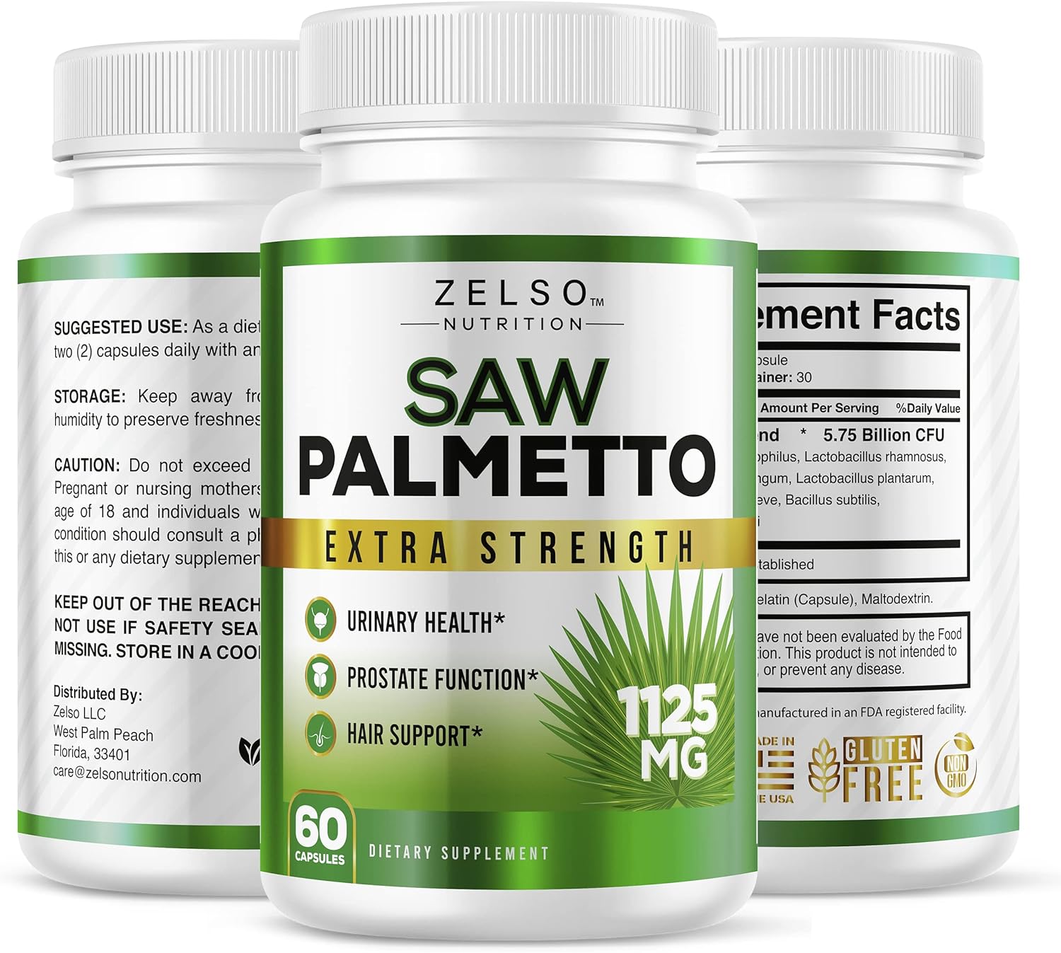 2 Pack Saw Palmetto Prostate Supplement for Men - DHT & Beta Blocker, Urinary Health & Prostate Support - 2 Months Supply