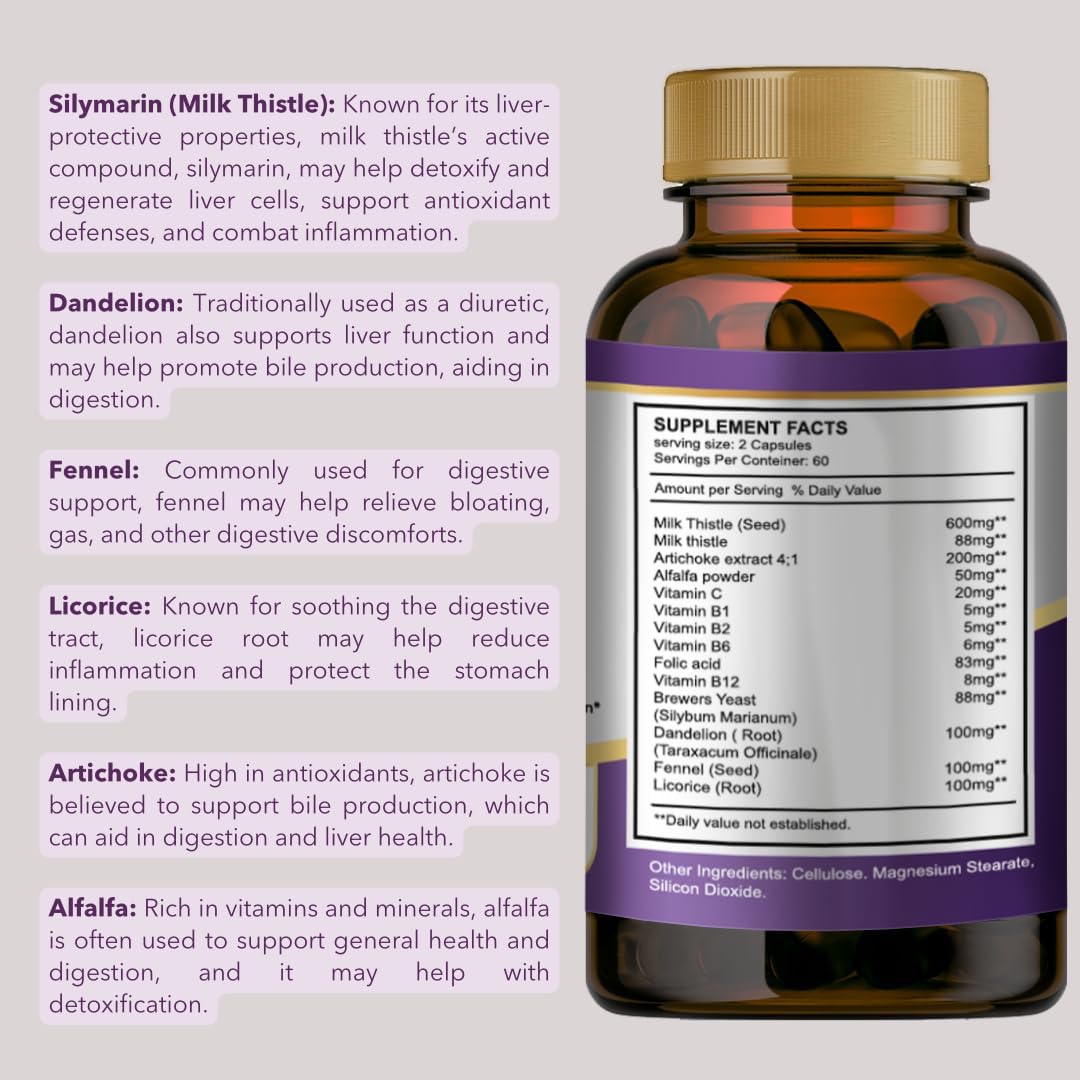 2-Pack Silimarina Milk Thistle Combination Supplement - 240 Capsules