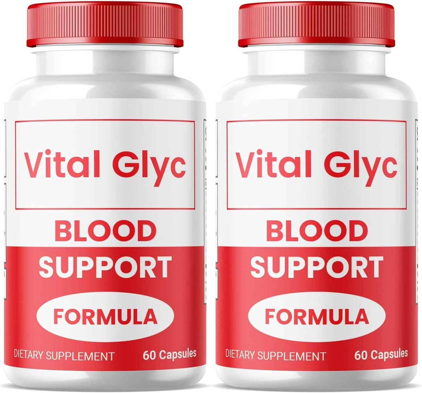 (2 Pack) Vital Glyc Capsules - Official Blood Support Formula, Vital Glyc Blood Vessel Cleaner, Vital Glyc Glyco Optimizer Pills, Supports Overall Health & Wellness, Vital Glyc Powder (120 Capsules)