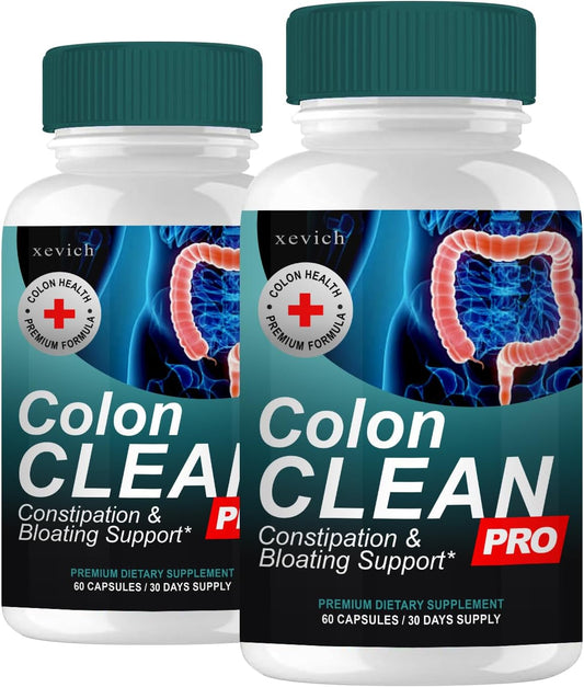 2-Pack Xevich Colon Clean Pro Premium Dietary Supplement - 120 Capsules