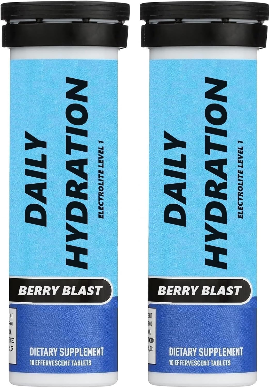 2 Packs of Oral Basics Berry Blast Electrolyte Supplement Drink Tablets, 10 Tablets Each