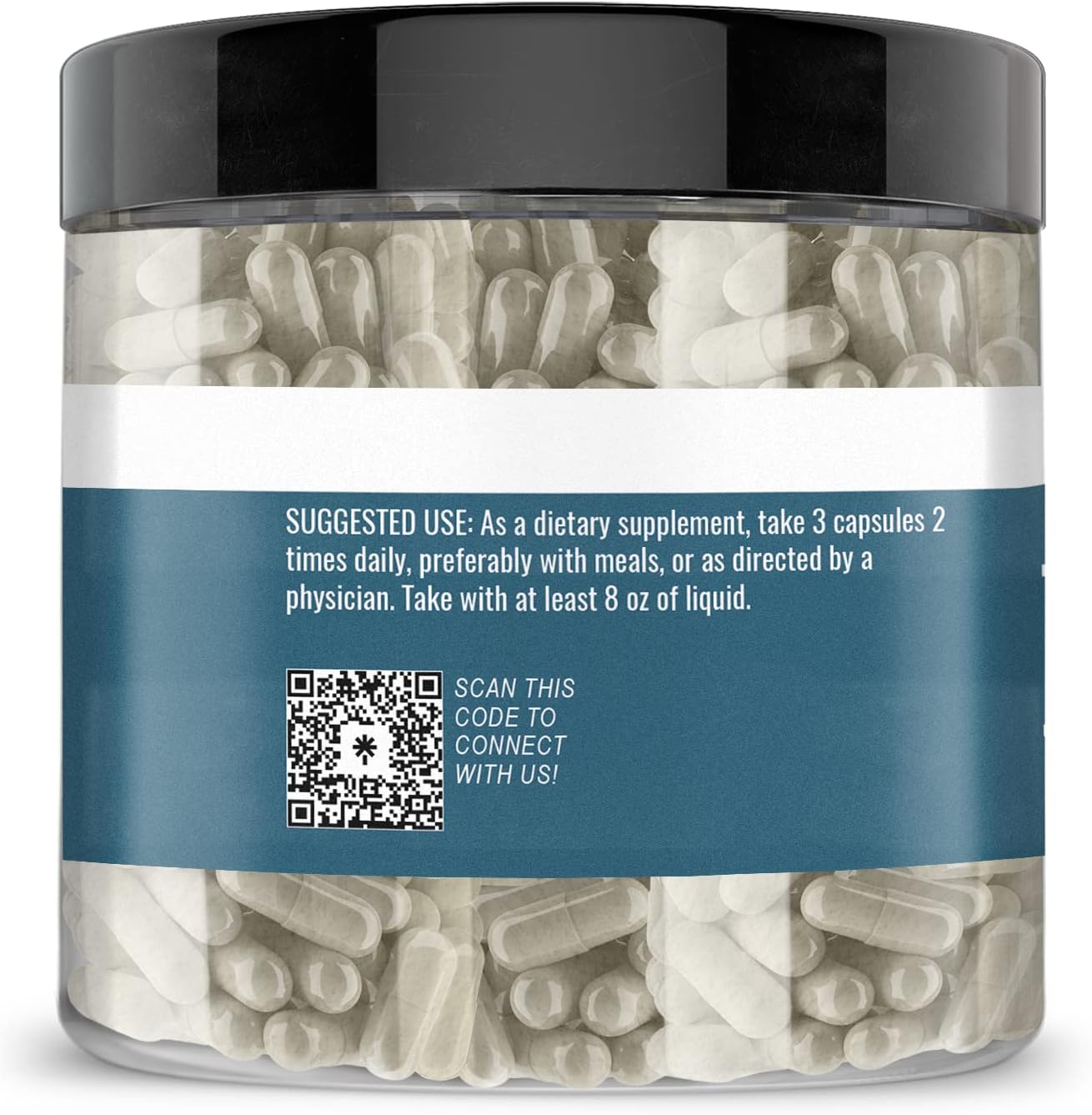 200 Pure & Undiluted Psyllium Husk Capsules by Earthborn Elements - Additive-Free Fiber Supplement