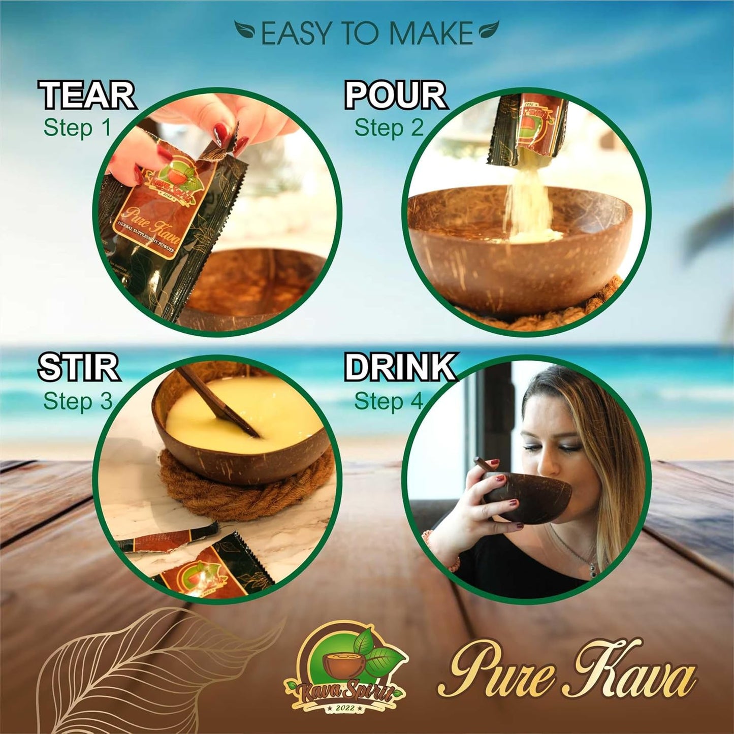 2022 Fijian Noble Instant Kava Powder - Premium Authentic Quality - 10% Kavalactones - 40 Packets - 14.1 oz Box