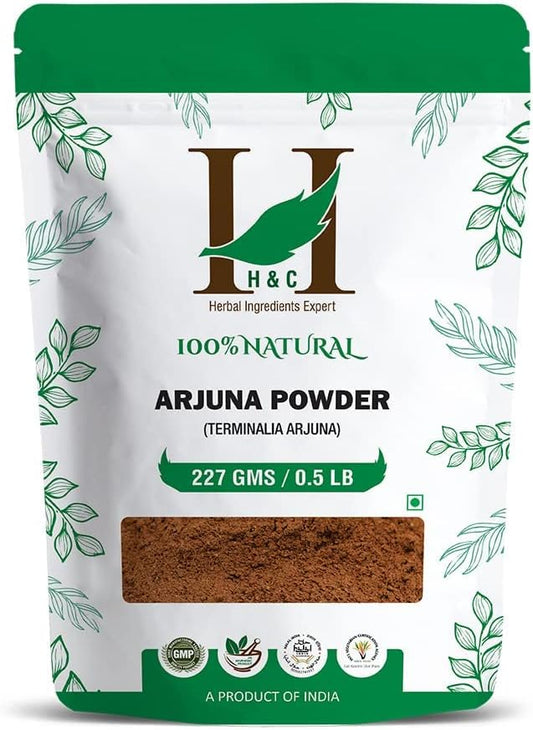 227g Organic Arjuna Bark Powder for Heart Health - All-Natural ATS Formula