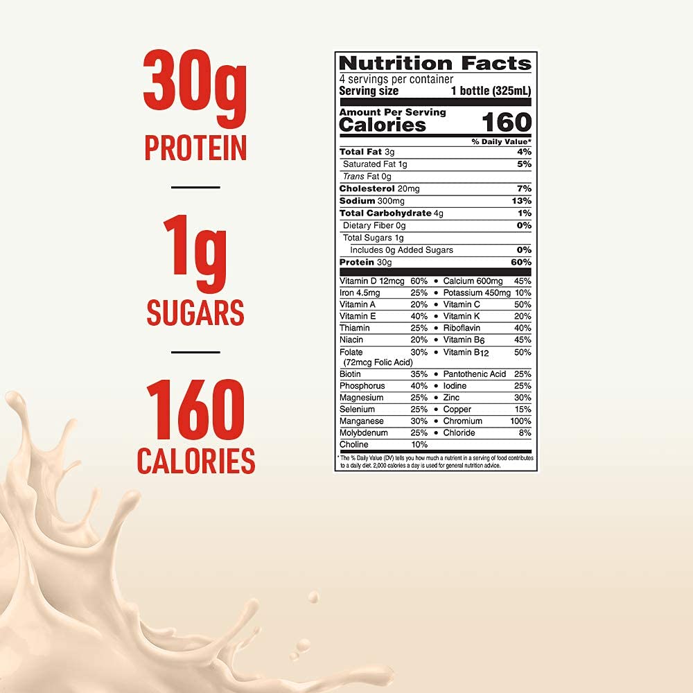 24-Pack BOOST Glucose Control Max Protein Nutritional Drink, Rich Chocolate & Very Vanilla - 30g Protein