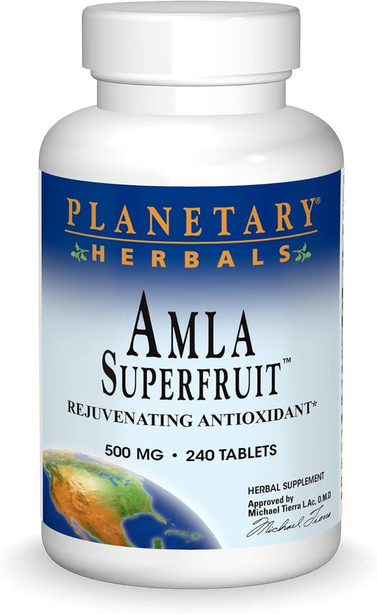 240 Count Planetary Herbals Amla Super Fruit Rejuvenating Antioxidant Supplement