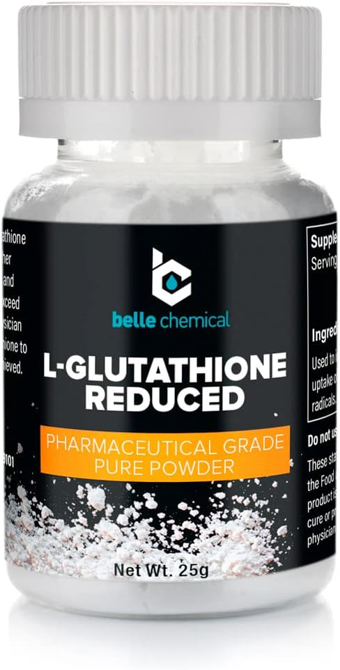 25 Grams of Pharmaceutical Grade Belle Chemical Pure L-Glutathione Reduced
