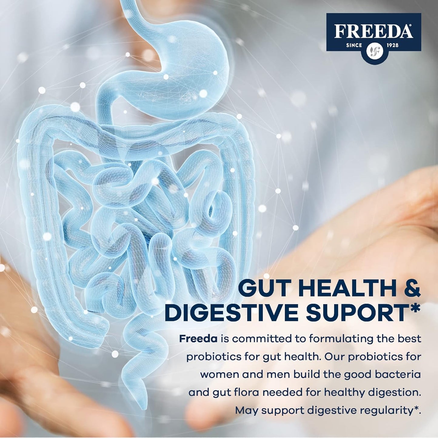 250 Capsules Acidophilus Probiotic Supplement for Women & Men - 1 Billion CFU Lactobacillus Acidophilus Probiotics - Supports Digestive & Gut Health - Women's Probiotics Formula