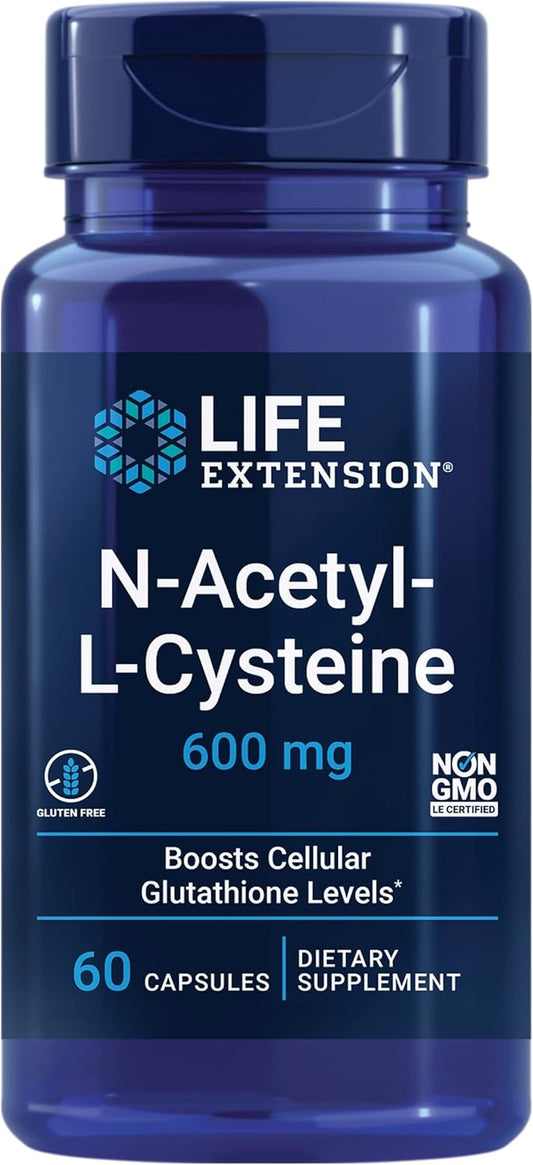 250 Tablets Life Extension Vitamin C & Quercetin with N-Acetyl Cysteine - Immune Support and Antioxidant Bundle