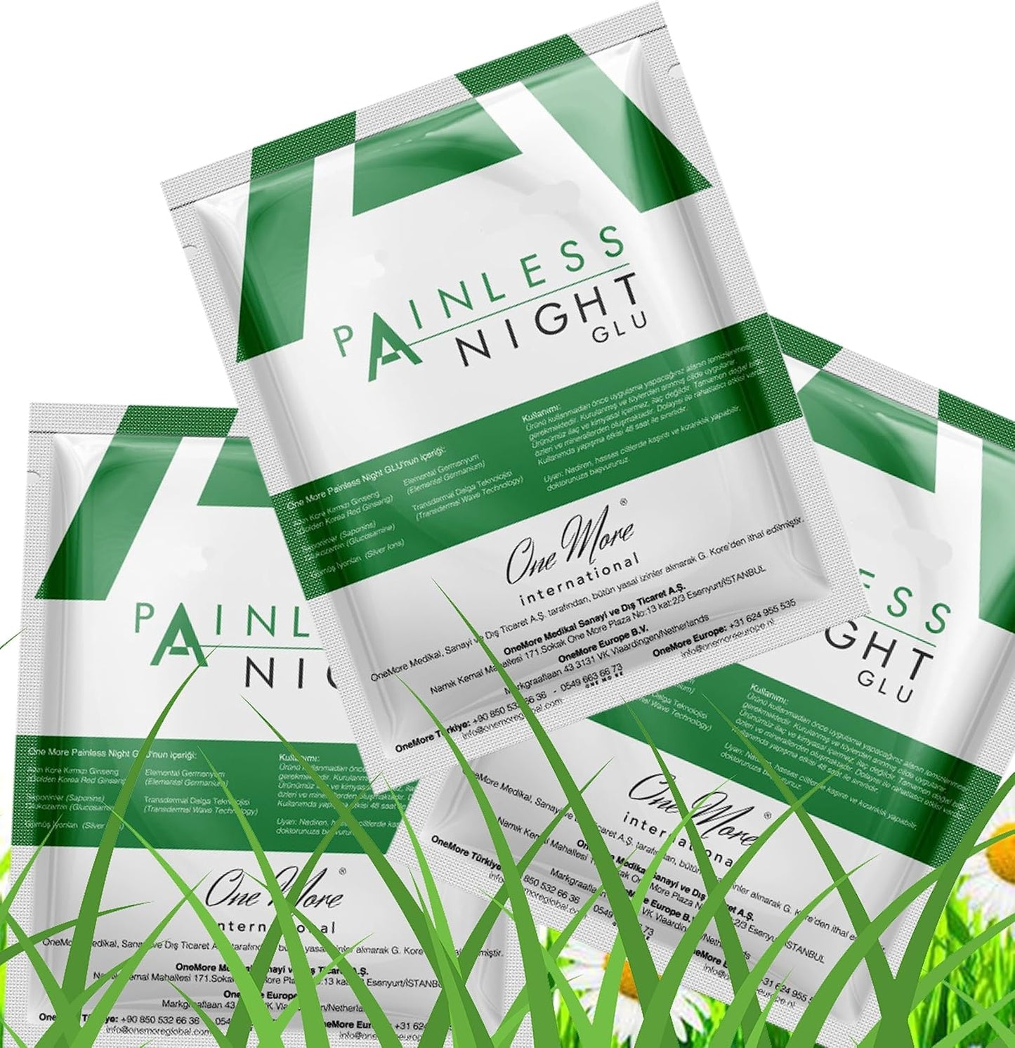 25pc Pack of Original Painless Night Glue with Korean Red Ginseng for Joint Pain Relief