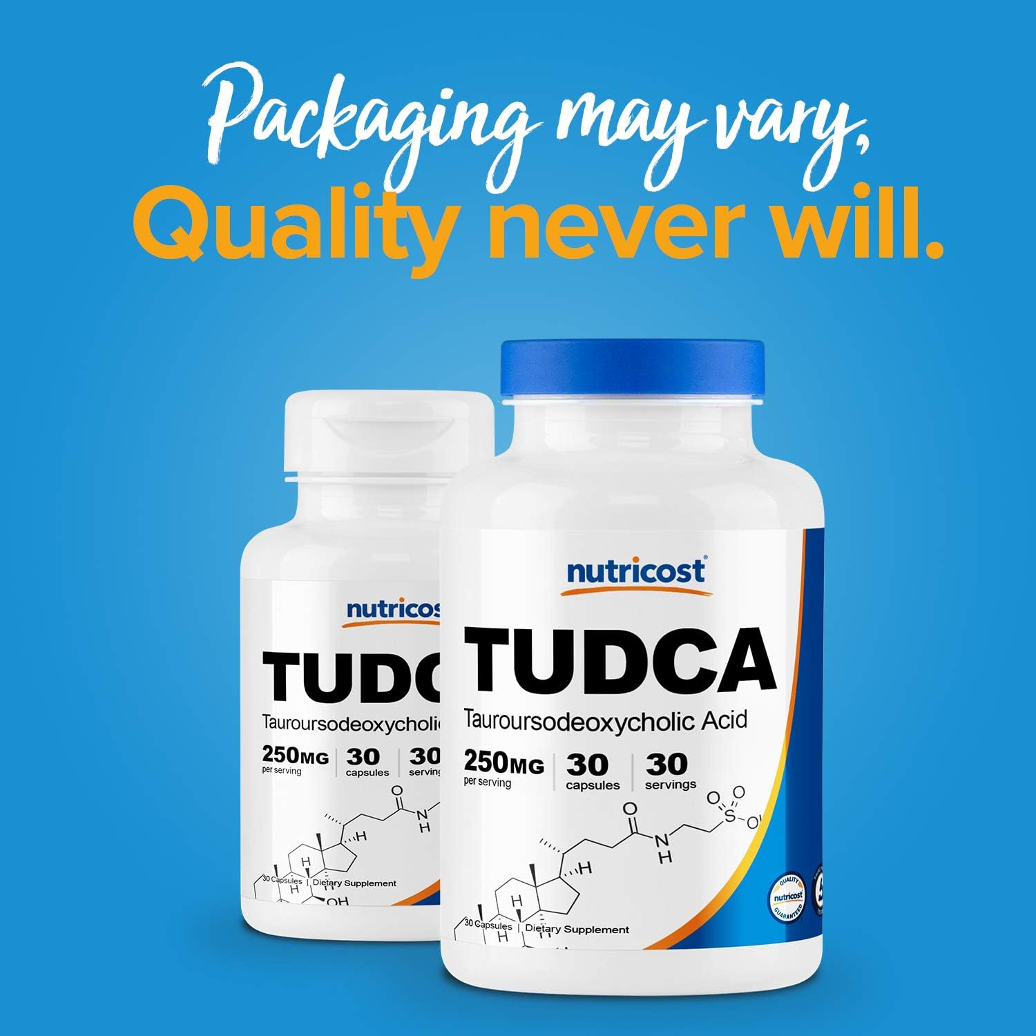 3 Bottles of Nutricost Tudca 250mg, 30 Capsules - Liver Health Support Supplement