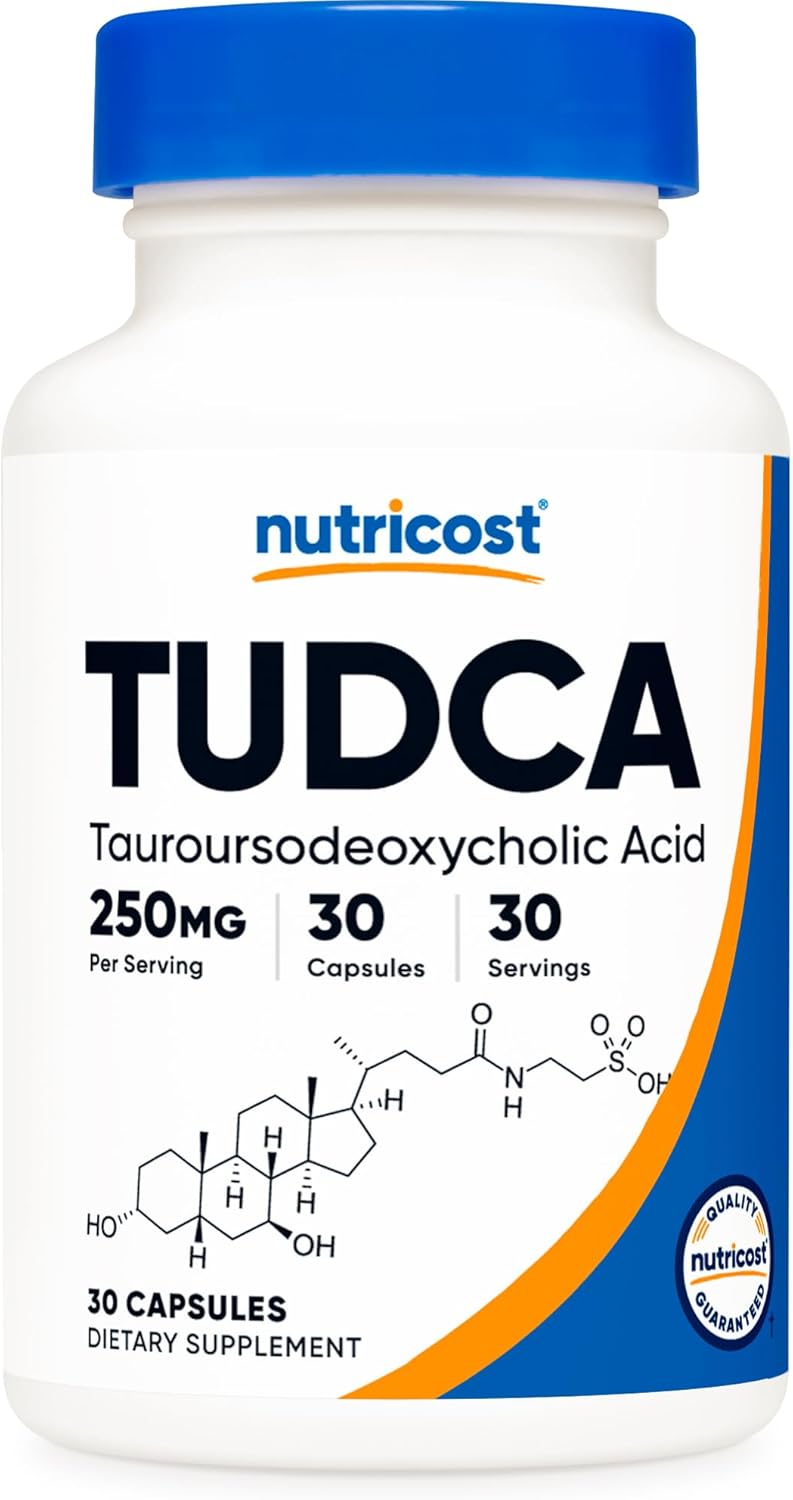 3 Bottles of Nutricost Tudca 250mg, 30 Capsules - Liver Health Support Supplement