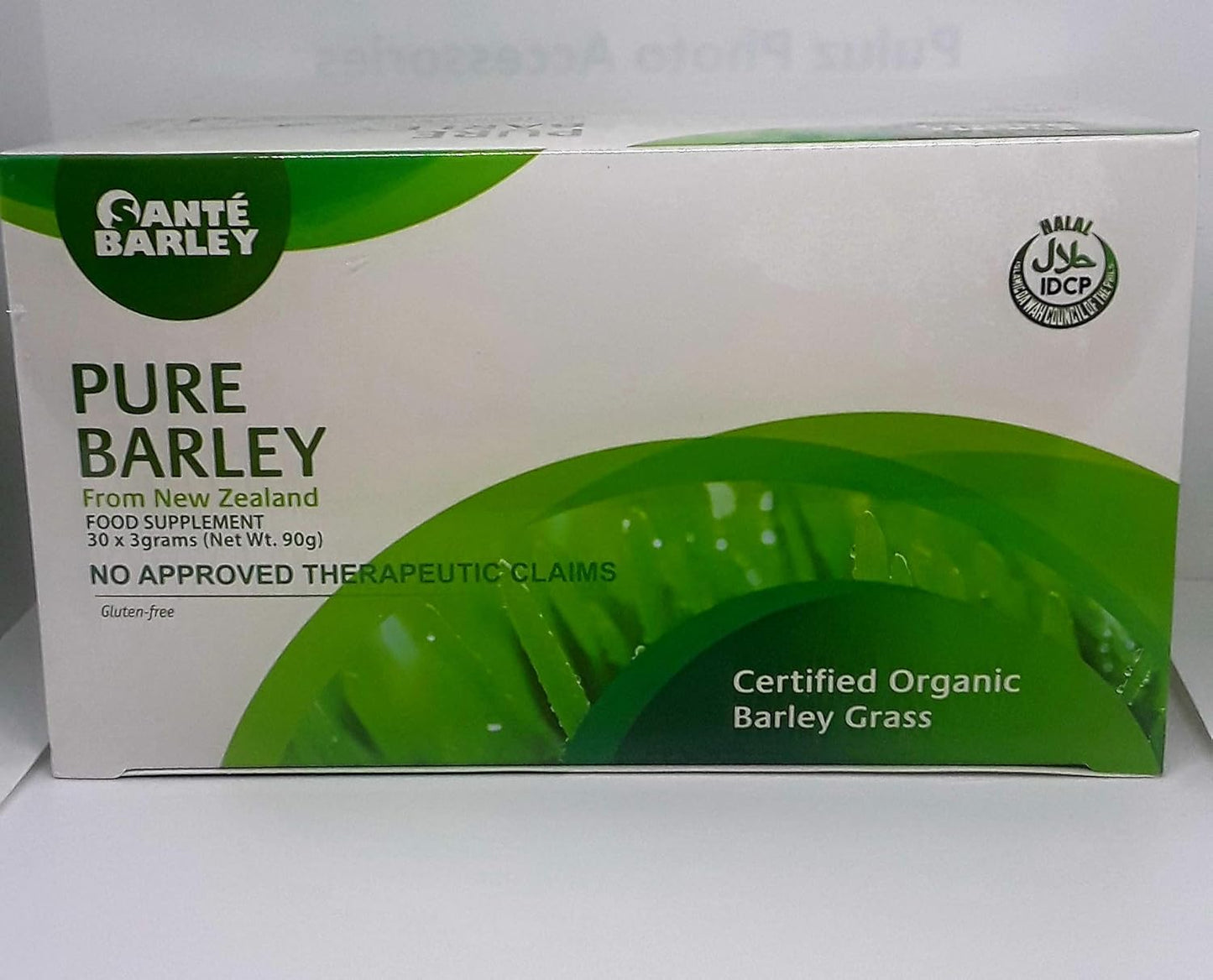 3 Boxes of Sante Pure Barley with Stevia - New Zealand Blend - Large Box 30 Sachets Total 90g