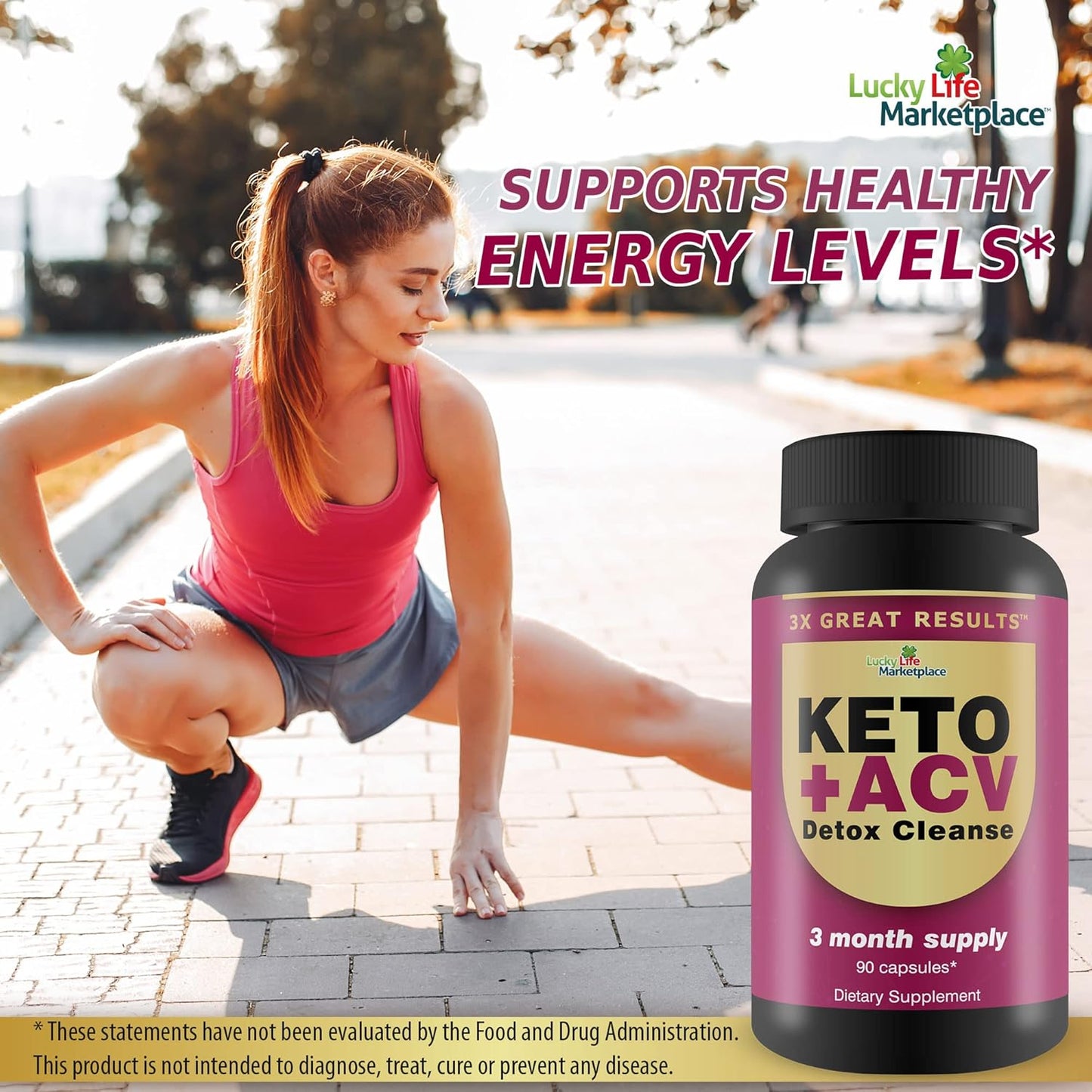 3 Month Supply Keto + ACV Detox Cleanse for Body & Colon - Advanced Formula with Fiber for Digestion & Immune Health - Achieve Great Results