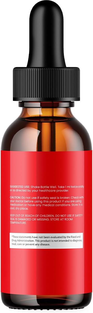 3-Pack GlucoPure Liquid Drops - Extra Strength Gluco Formula - Healthy Dietary Supplement Drops - 3 Month Supply