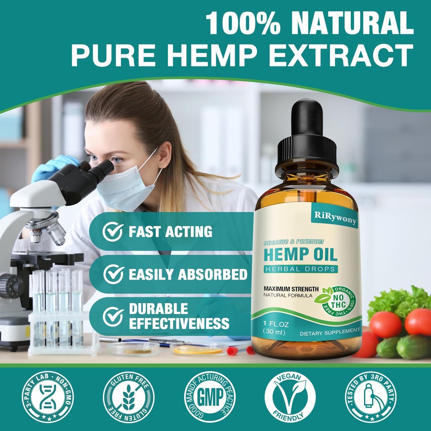 3-Pack High Potency Organic metabolism booster Oil Drops for Adults - Natural Relaxation & Good Mood - Maximum Strength Tincture with Vegan Ingredients