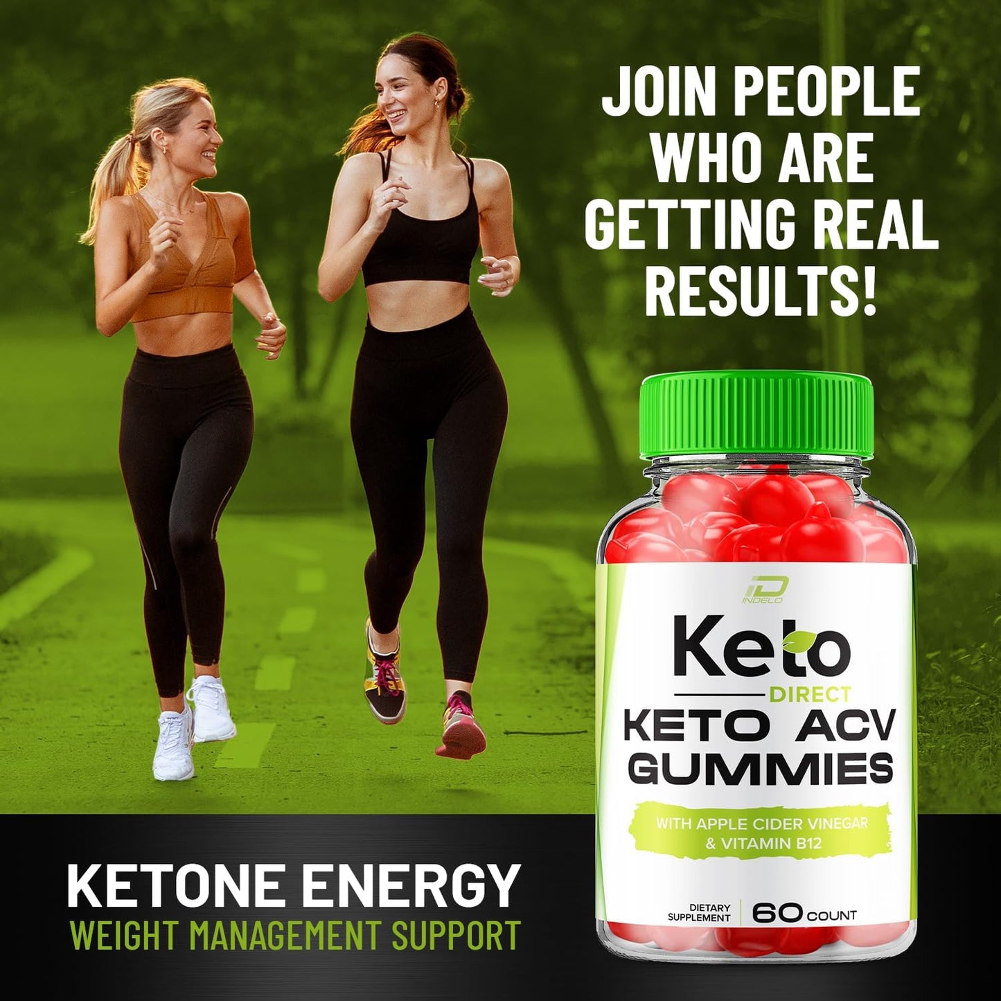 3-Pack Keto Direct ACV Gummies with Vitamin B12 - 1000MG Apple Cider Vinegar Gummies for Keto Diet Support
