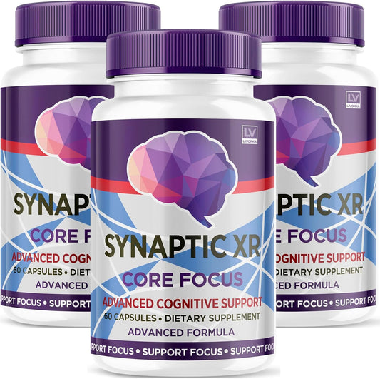 3-Pack LIVORKA Synaptic XR Capsules - Advanced Brain Focus Formula (180 Capsules)