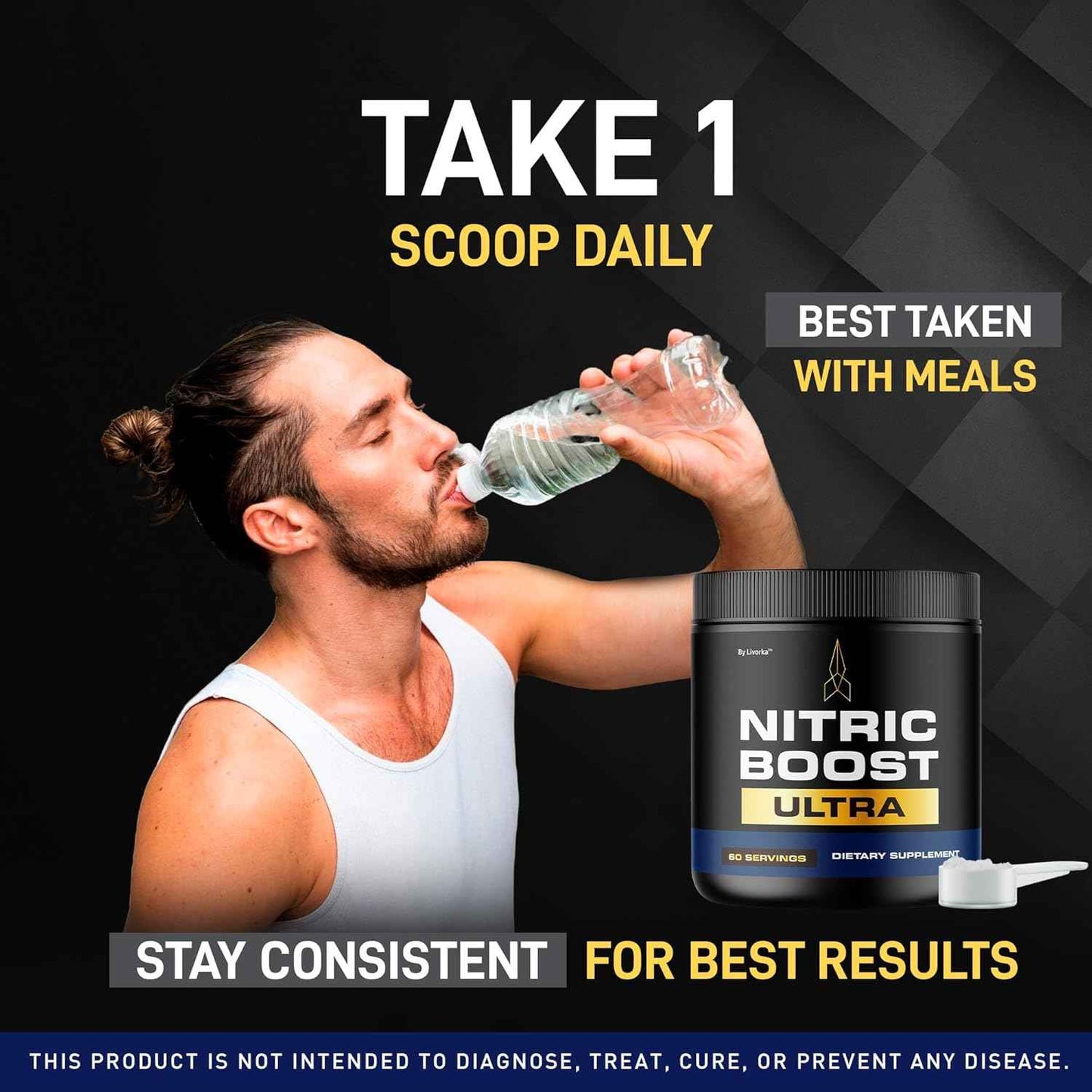 (3 Pack) Nitric Boost - Nitric Boost Ultra Purple Powder for Men, NitricBoostUltra Powder, Boost Energy and Support Active Lifestyles, 180 Servings for 3 Months