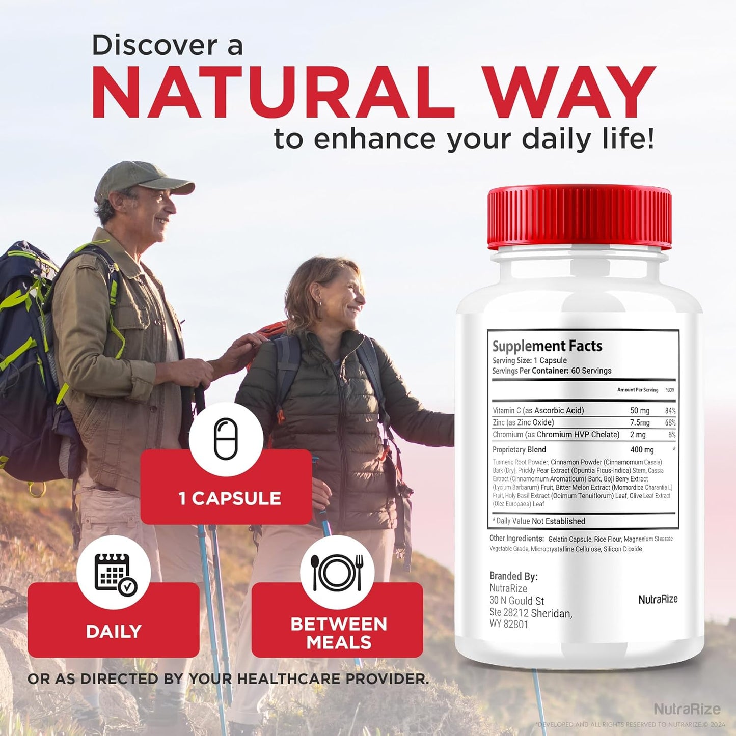 3 Pack NutraRize Glyco Care Capsules - Advanced Blood Support Supplement for Overall Wellness - All Natural Formula with Maximum Strength - 180 Capsules