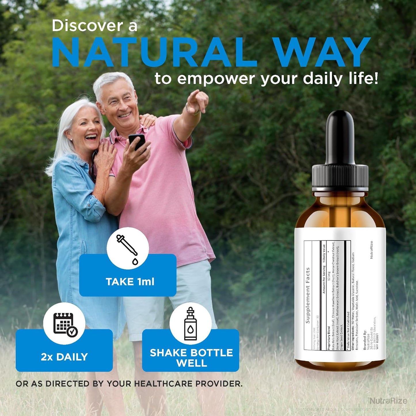 3 Pack NutraRize PinealPure Drops - Official Formula for Cognitive Wellness, Memory, Focus, Concentration - 90 Servings