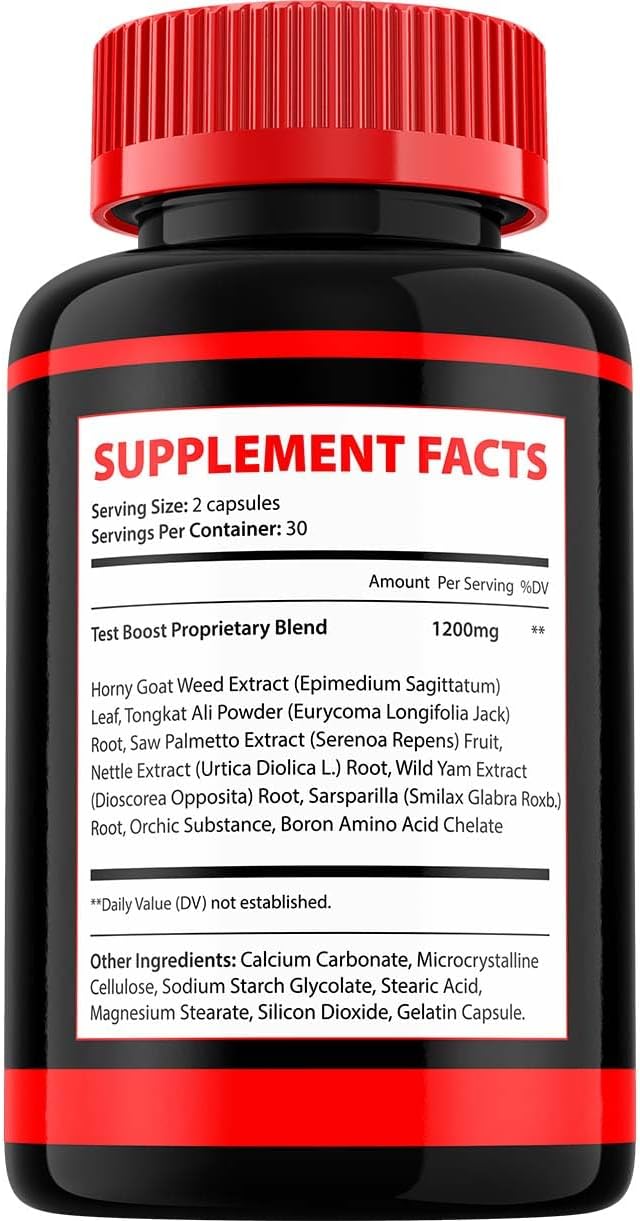 3 Pack of Indelo Erecboost Men's Capsules - Official Vitamin Complex Pills for Natural Erectile Support Formula with Dietary Supplement