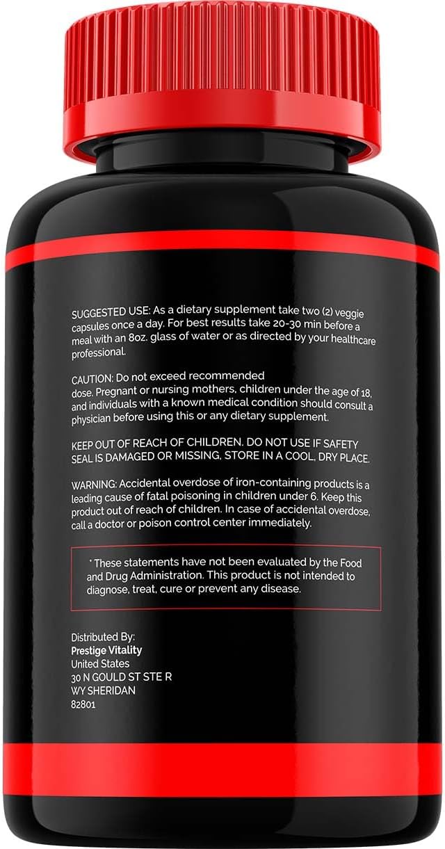 3 Pack of Indelo Erecboost Men's Capsules - Official Vitamin Complex Pills for Natural Erectile Support Formula with Dietary Supplement