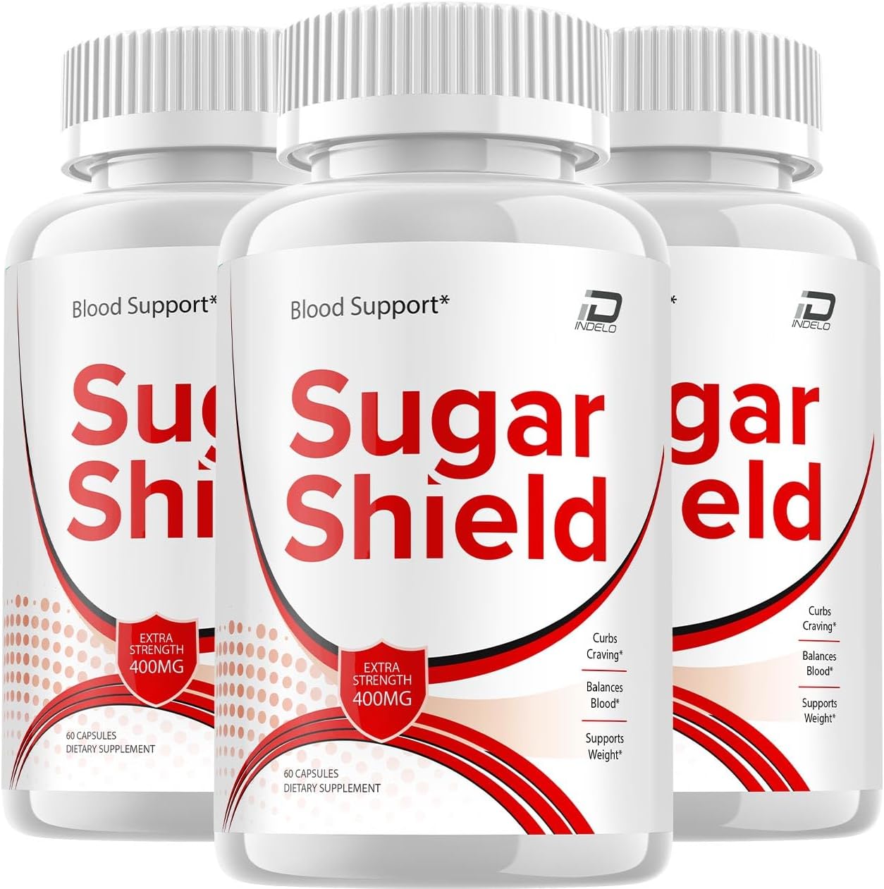3 Pack Sugar Shield Supplement Capsules - Natural Extra Strength Formula - 180 Pills