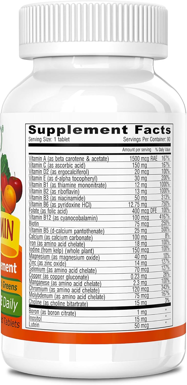 3 Packs of Deva Vegan Vitamins Daily Multivitamin & Mineral Supplement - 90 Tablets