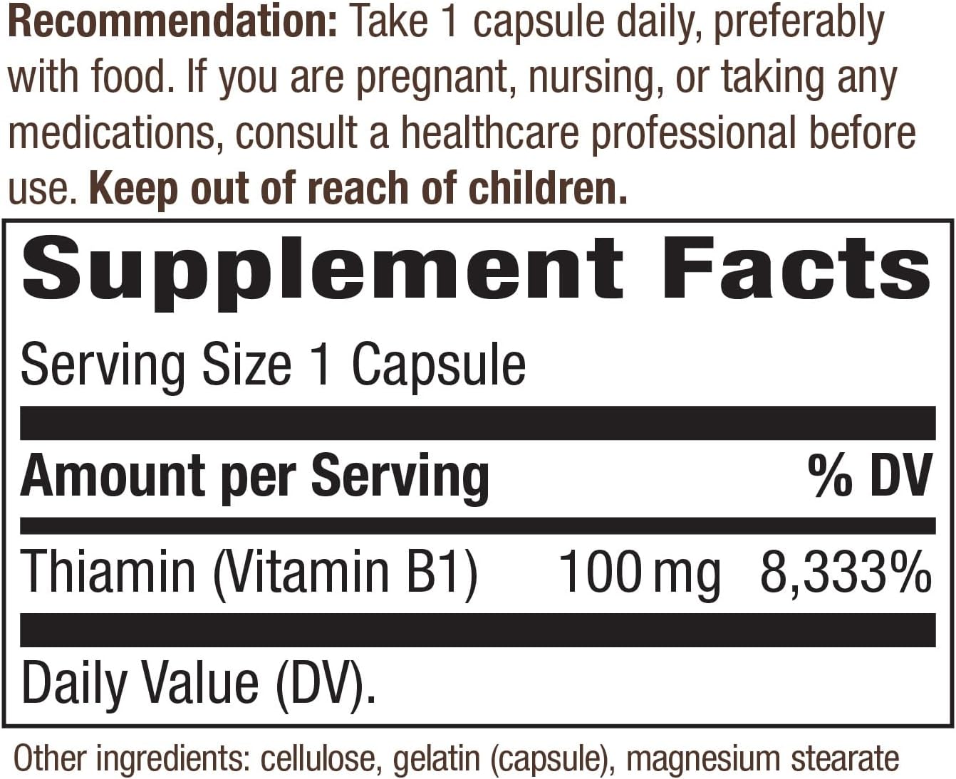 3 Packs of moofin Vitamin B1 Thiamine 100mg Capsules for Energy Metabolism Support with Bonus Hand Sanitizer Dispenser