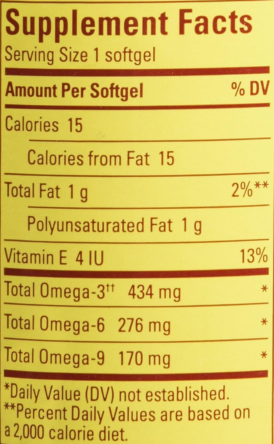 3 Packs of Nature Made Triple Omega 3-6-9 Softgels for Heart Health - 60 Count Omega Supplement