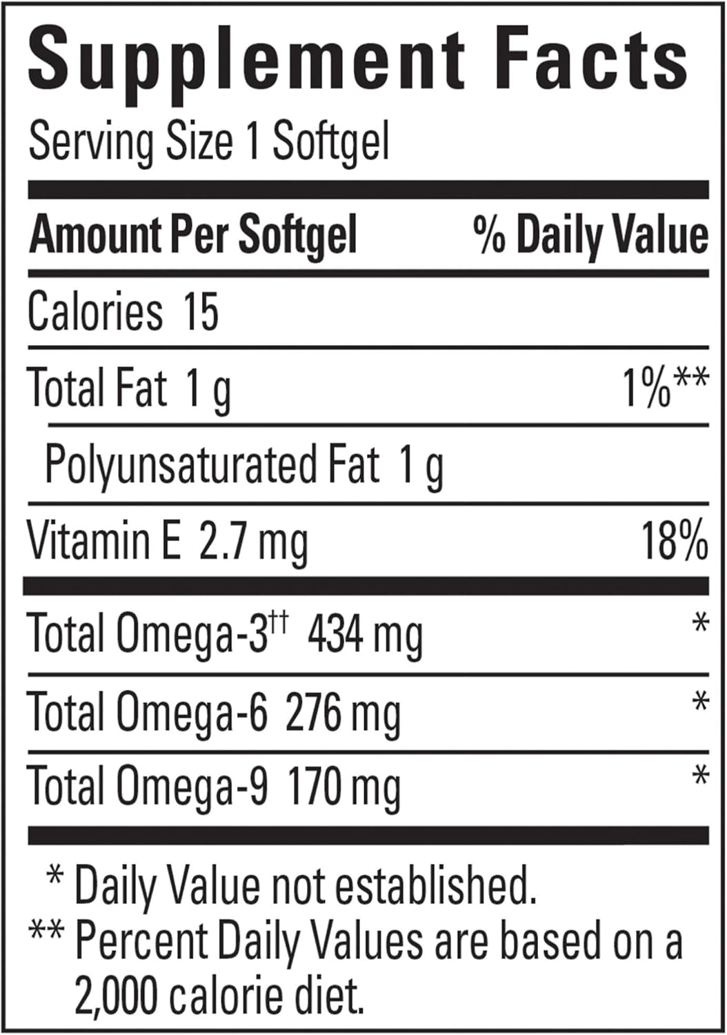 3 Packs of Nature Made Triple Omega 3-6-9 Softgels for Heart Health - 60 Count Omega Supplement
