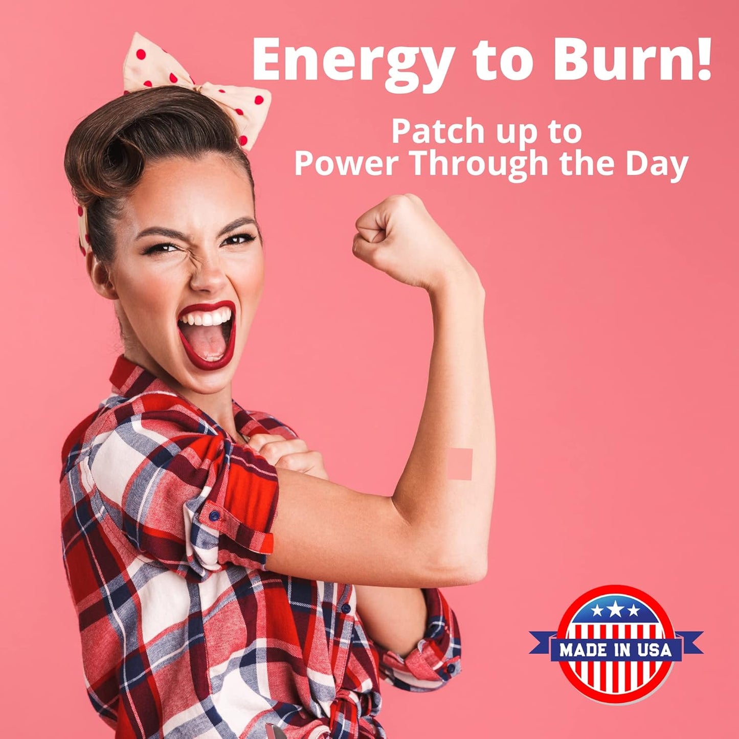 30 USA Made LLT Red Energy & Endurance Patches for Natural Energy Boost
