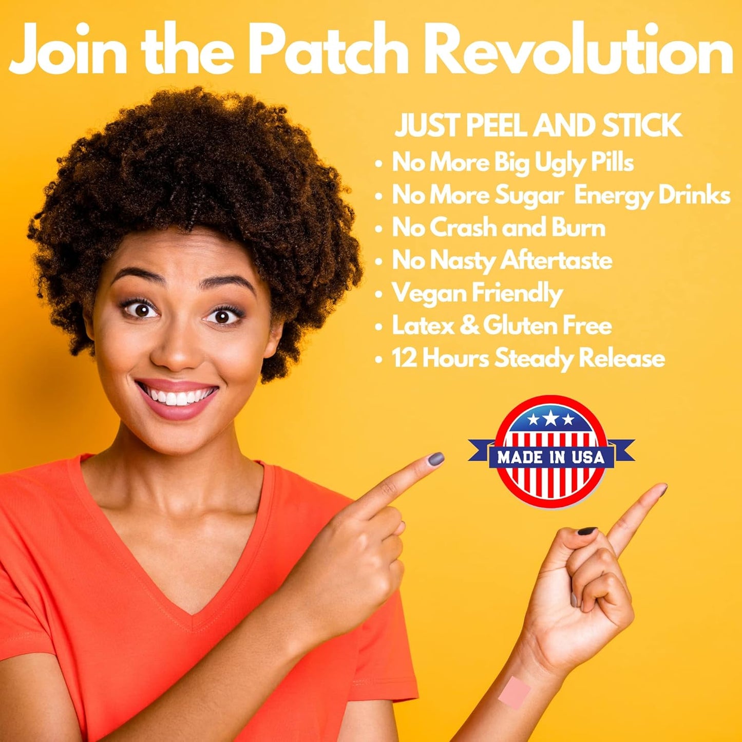 30 USA Made LLT Red Energy & Endurance Patches for Natural Energy Boost