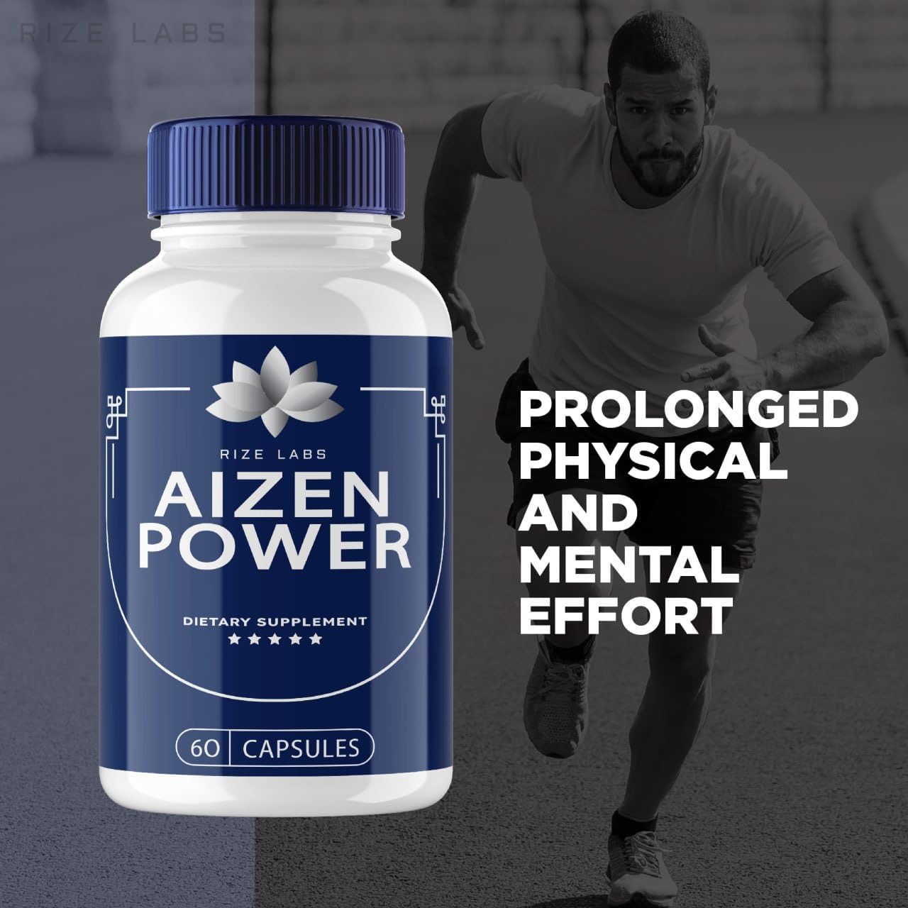 300 Capsules of rize labs Aizen Power: All Natural Male Supplement for Boosting Energy and Performance
