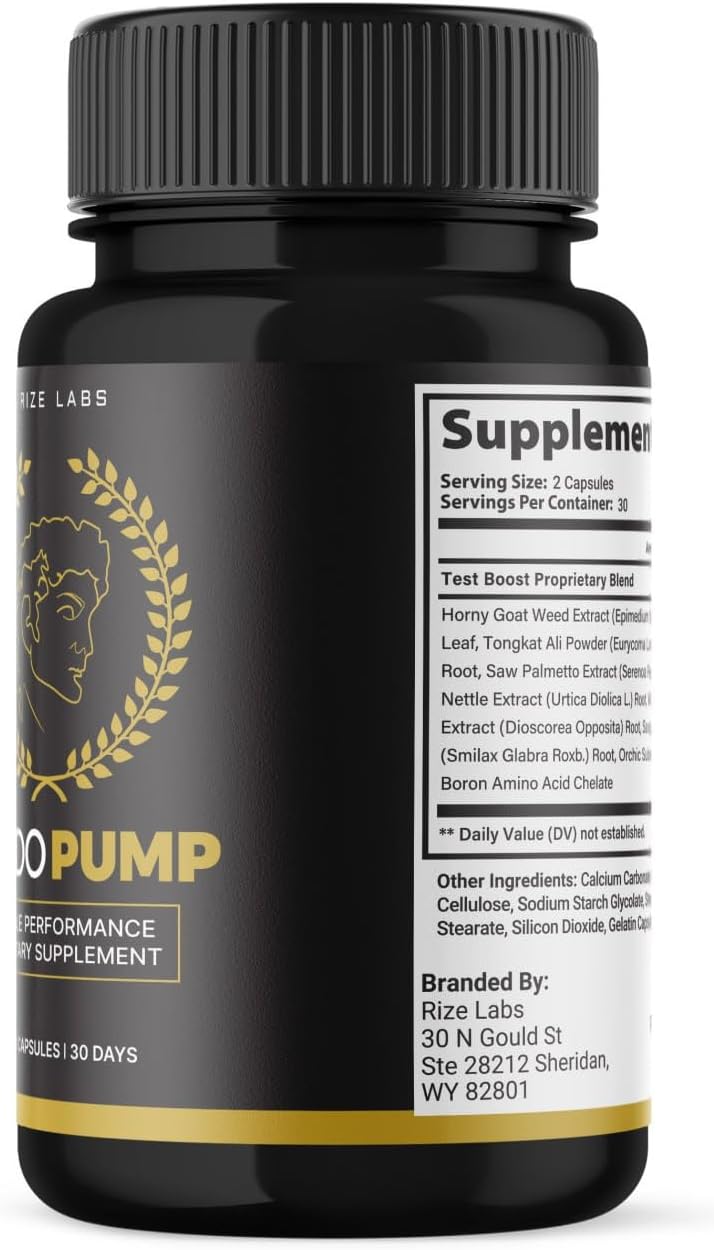 300 Count EndoPump Capsules for Male Performance Support & Energy - Advanced Formula for Extra Strength by Rize Labs