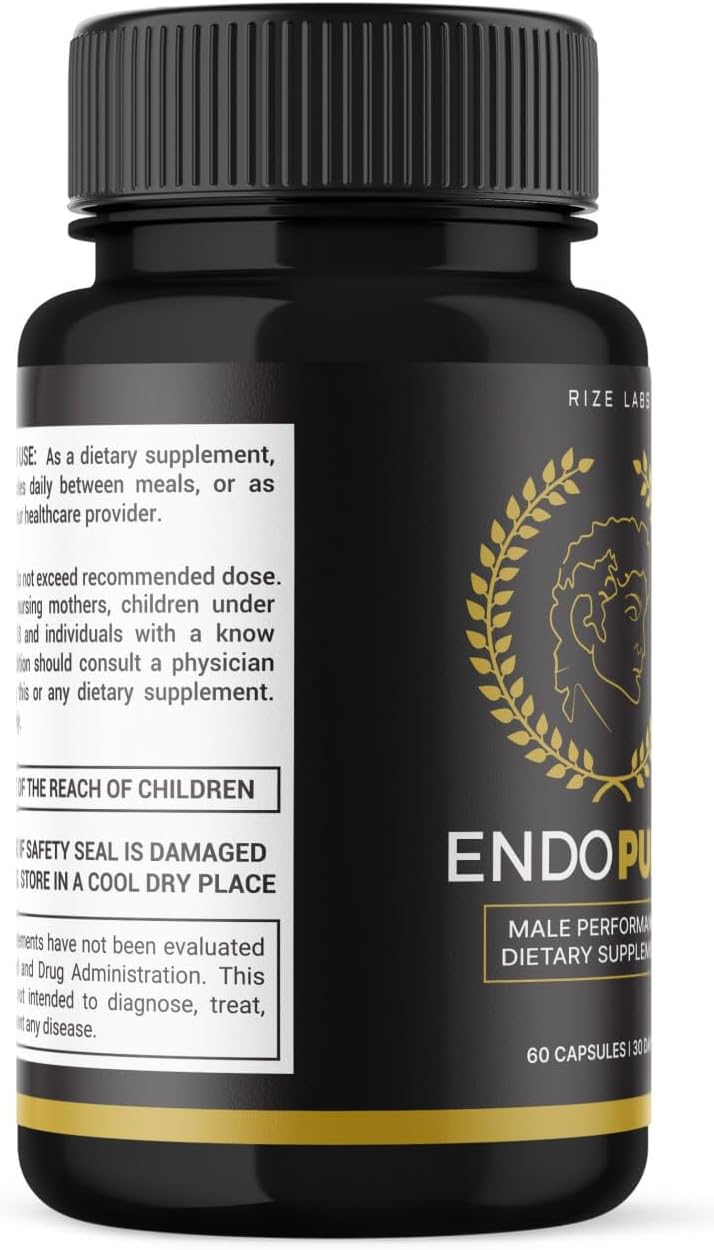300 Count EndoPump Capsules for Male Performance Support & Energy - Advanced Formula for Extra Strength by Rize Labs