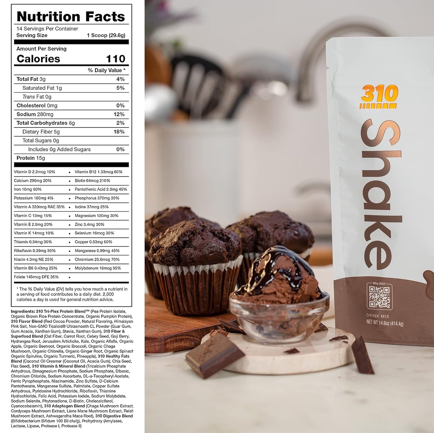 310 Nutrition All-In-One Meal Replacement Shake - New Formula with Vegan Superfood Blend, Low Carb & Keto Friendly - Triple Flavor Pack