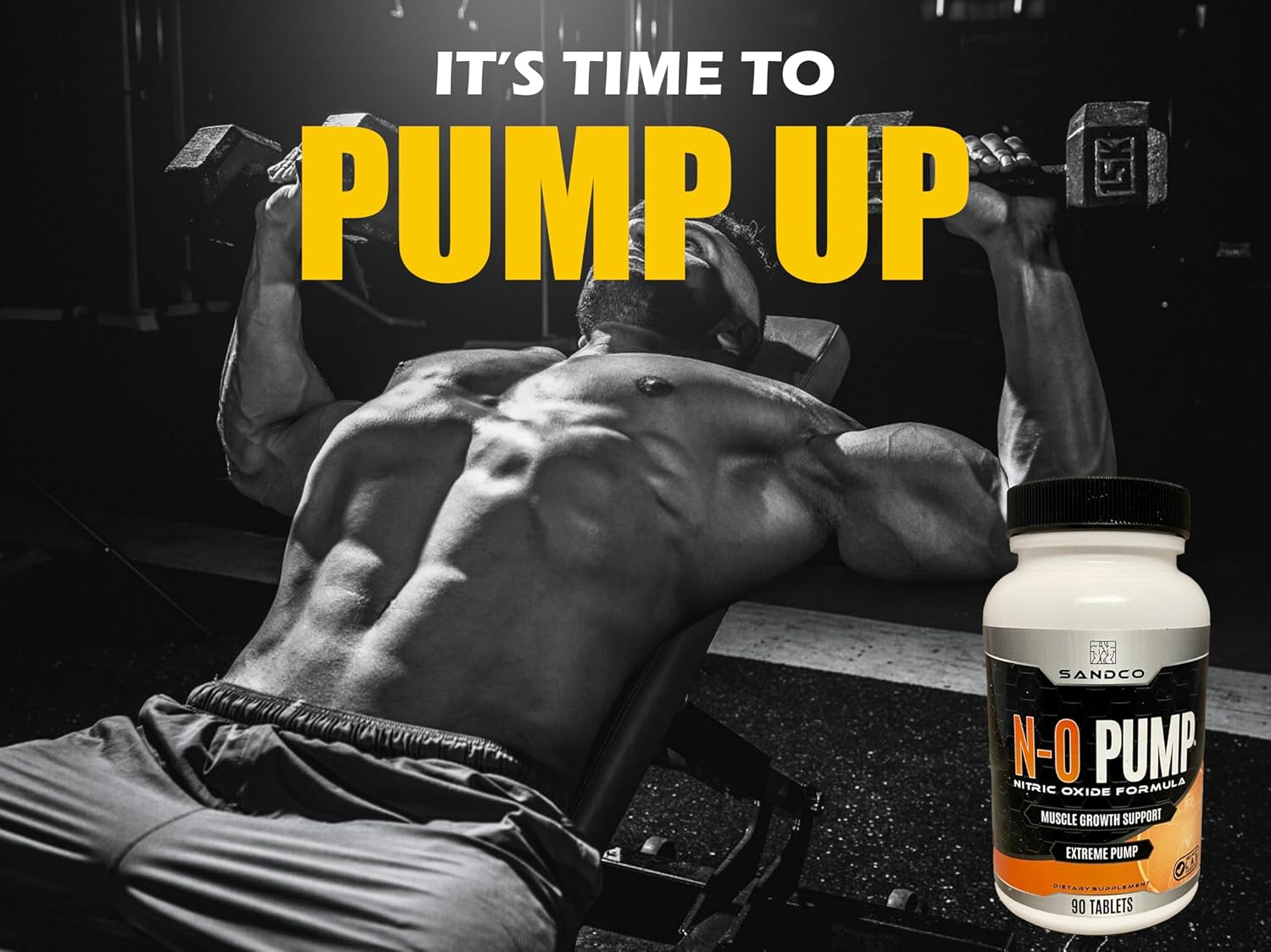 3150mg L Arginine Nitric Oxide Supplement for Muscle Growth & Energy - 90 Tablets