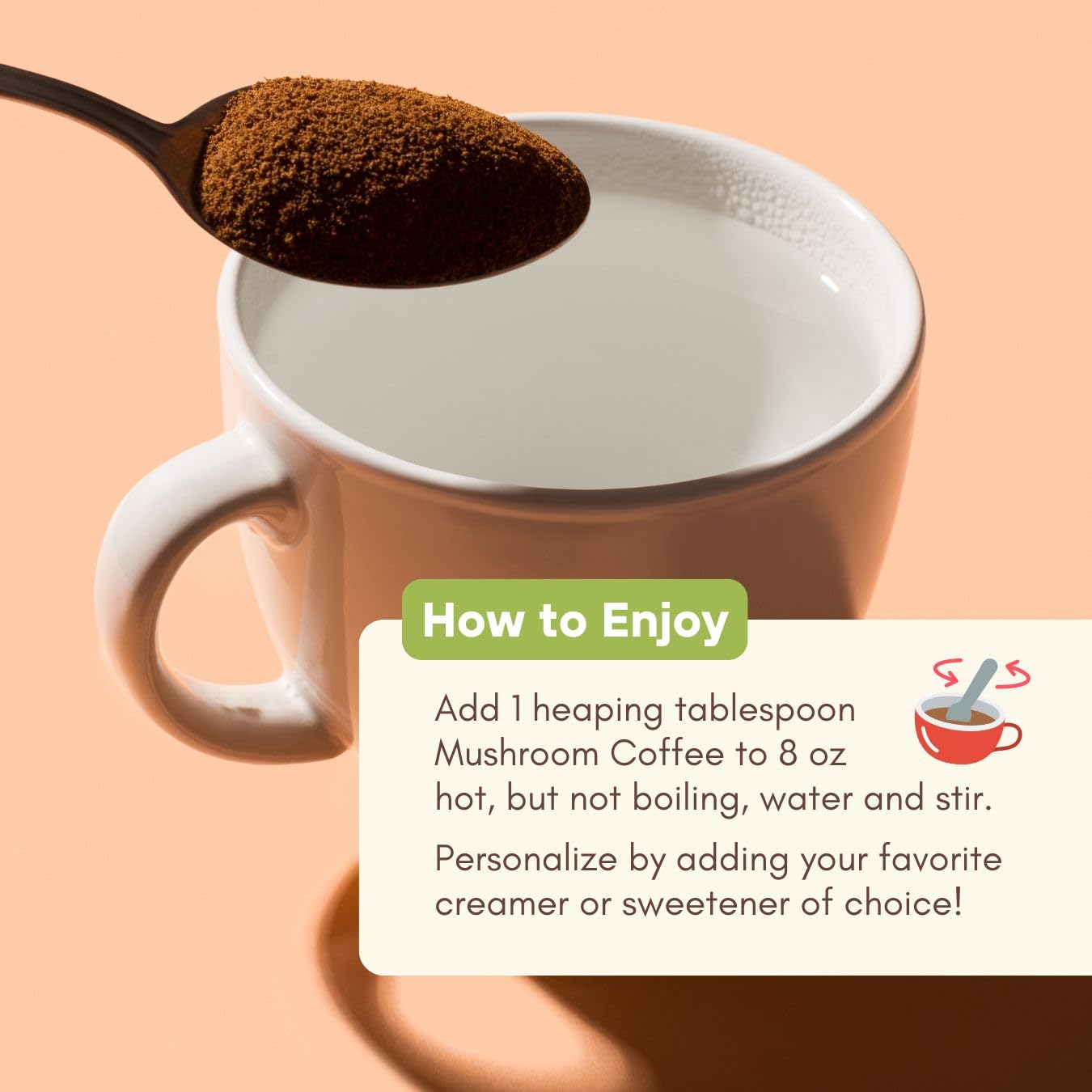 360 Nutrition Instant Mushroom Coffee with Chaga Superfood Mushroom, Prebiotics, Probiotics, Gut Health & Focus Support - Dark Roast, No Sugar Added 5 oz