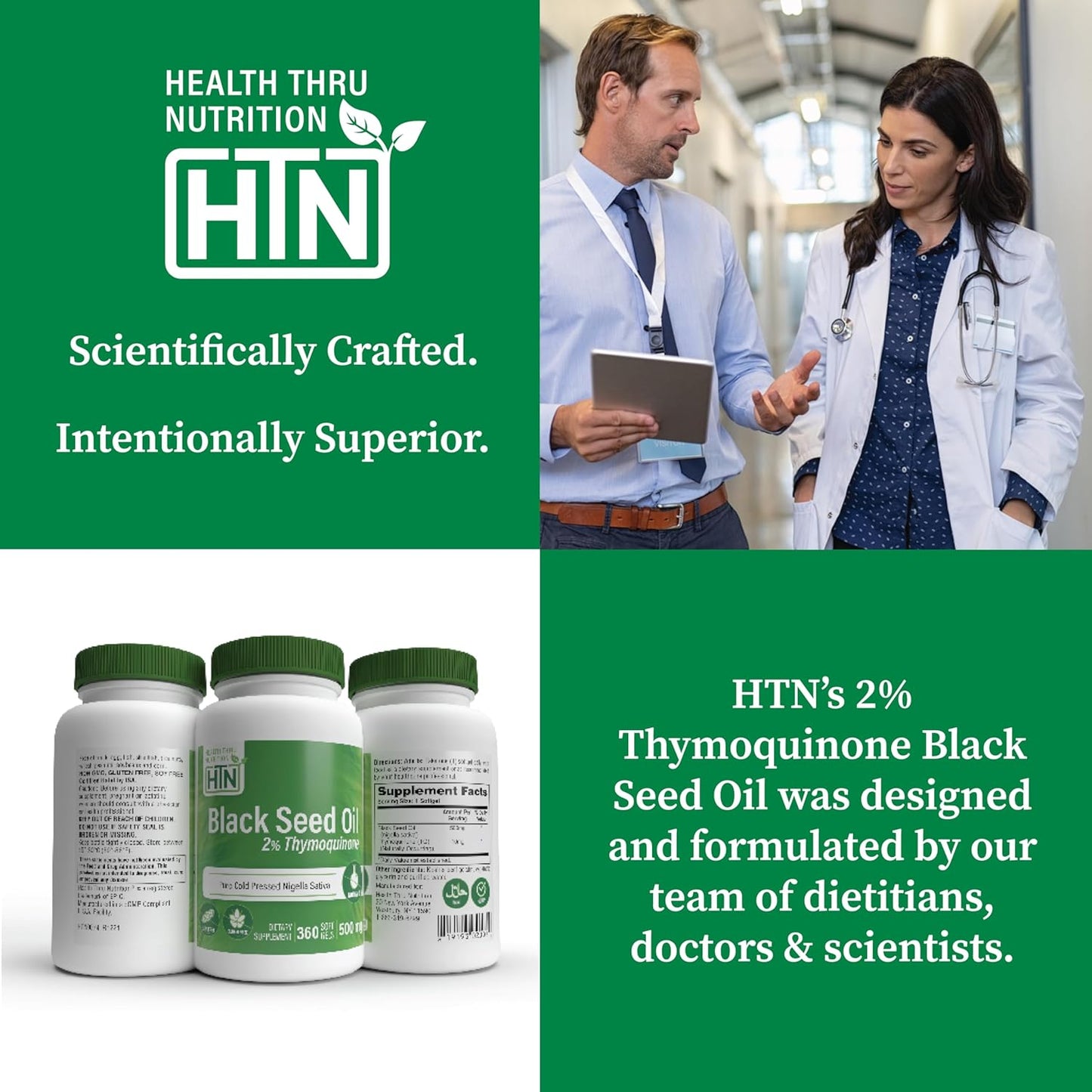 360 Softgels of High Potency Black Seed Oil with 2% Thymoquinone | Cold Pressed, Organic, Non-GMO & Gluten-Free | 3rd Party Tested