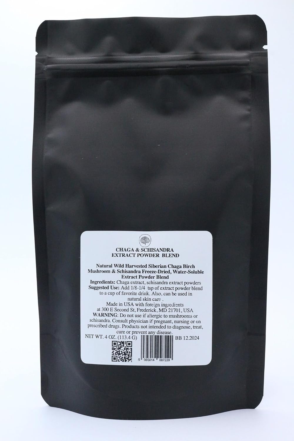 4 oz Chaga & Schisandra Extract Powder Blend - Enhanced with Extra Benefits