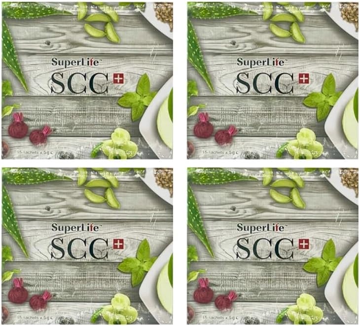 4 Pack Colon Care Plus Fiber Probiotics Prebiotics Digestive Aid with Fibre - 15 Sachets/Box