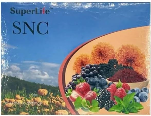 4-Pack SNC Super Life Neuron Care Support for Improved Vision and Cognitive Function - 15 Sachets/Box, Blue