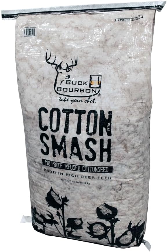 40 lb Bag of Deer Feed with Protein-Rich Buck Bourbon Cotton Smash Formula