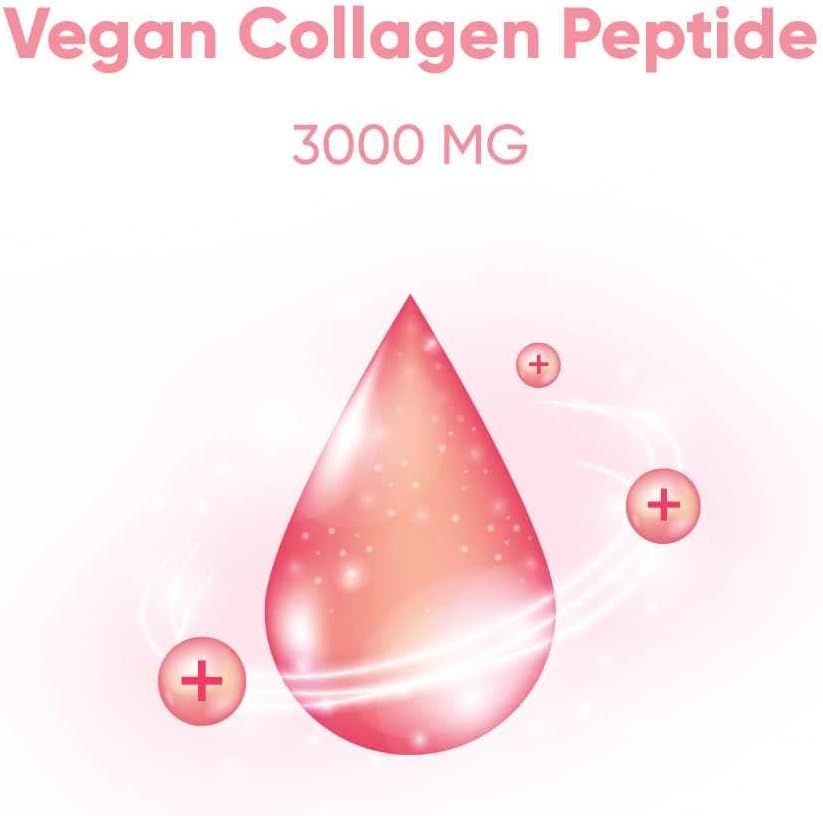 40 Pack of Vegan Collagen Peptide Jelly Sticks for Hair, Skin, and Bone Health - Green Grape Flavor
