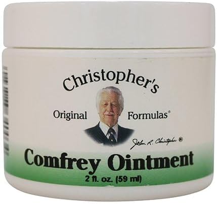 Organic Comfrey Ointment with Beeswax & Olive Oil - 2oz - Dr. Christopher's Original Formulas - No Fillers/Chemicals - Espot.com.au